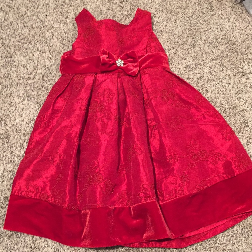 Sweet Heart Rose girls 4T red dress.